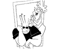Johnny Bravo Coloring Page 06
