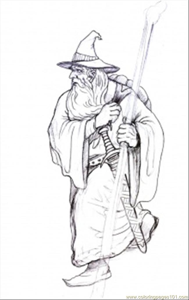 gandalf the gray coloring pages - photo #1