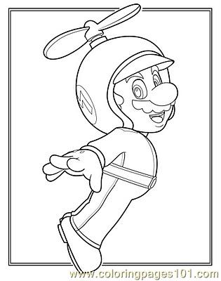 Beyblade Coloring Pages on Coloring Pages Mariopropellersuitwii  Luigi    Free Printable Coloring