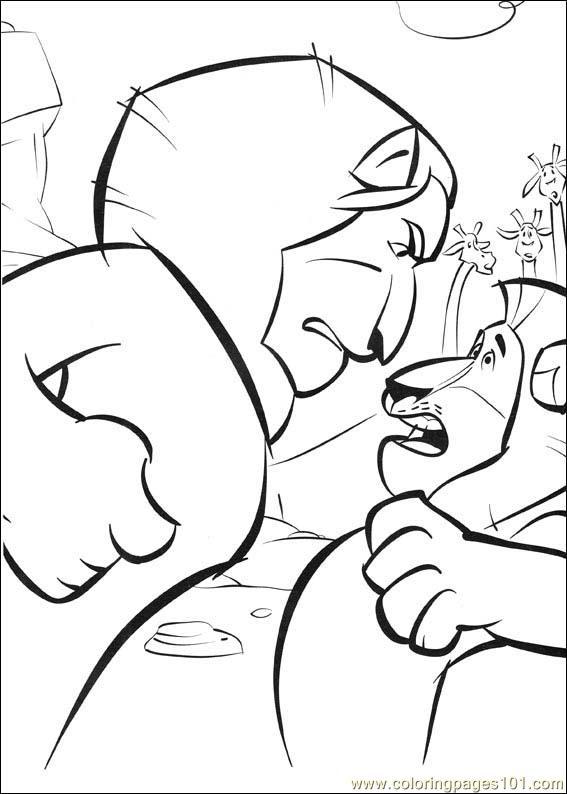 madagascar 2 coloring pages - photo #5
