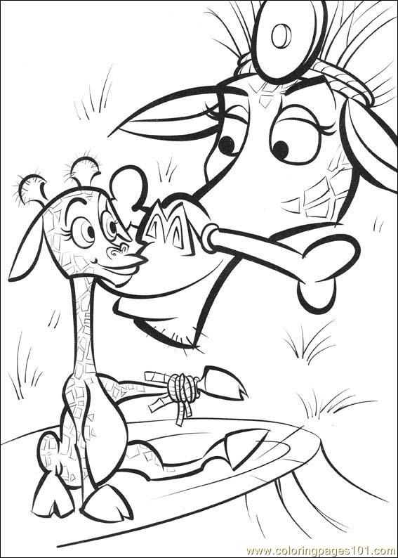 madagascar 2 free coloring pages - photo #34