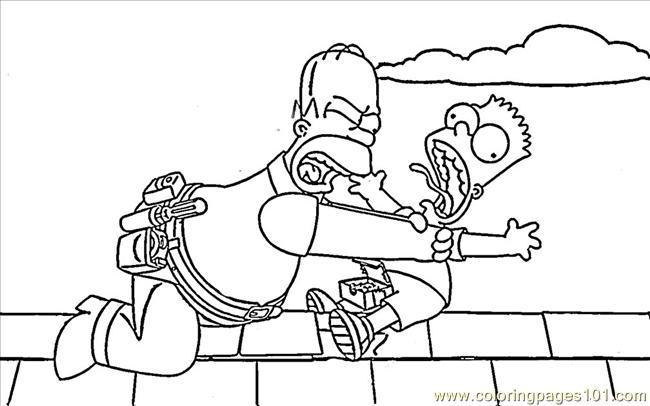 Coloring Pages Simpsons8 (Cartoons > Maggie Simpson) - free printable