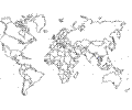 World Map With Boundaries