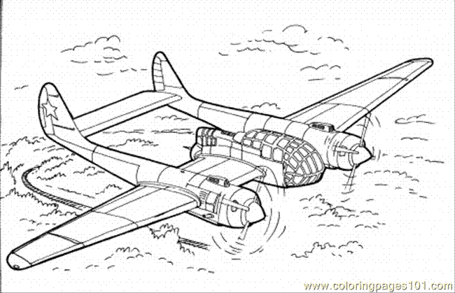 Coloring Pages Reconnaissance Aircraft (Other > Military) - free