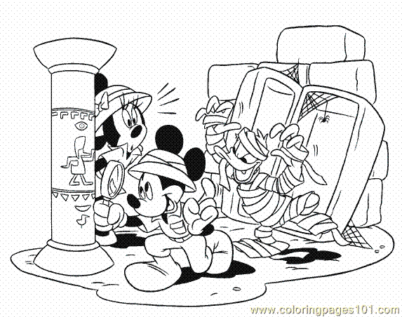 Mickey Mouse Coloring Page 12