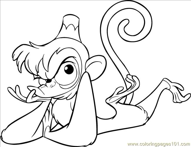 abu from aladdin coloring pages - photo #7