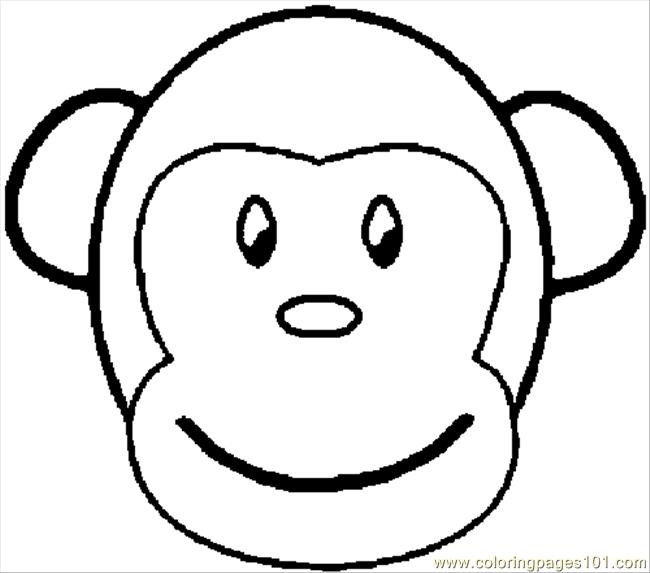 Coloring Pics Of Monkeys. image Coloring Monkey