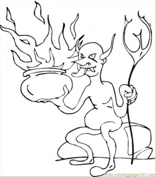 Female Demon Coloring Coloring Pages
