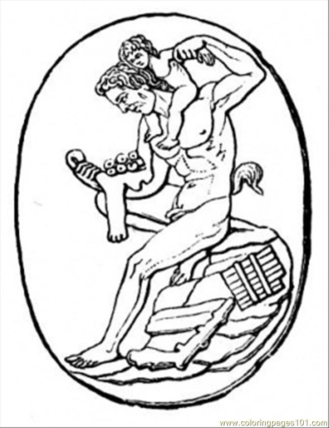 Coloring Pages Dionysus (Other > Mythology) - free printable coloring