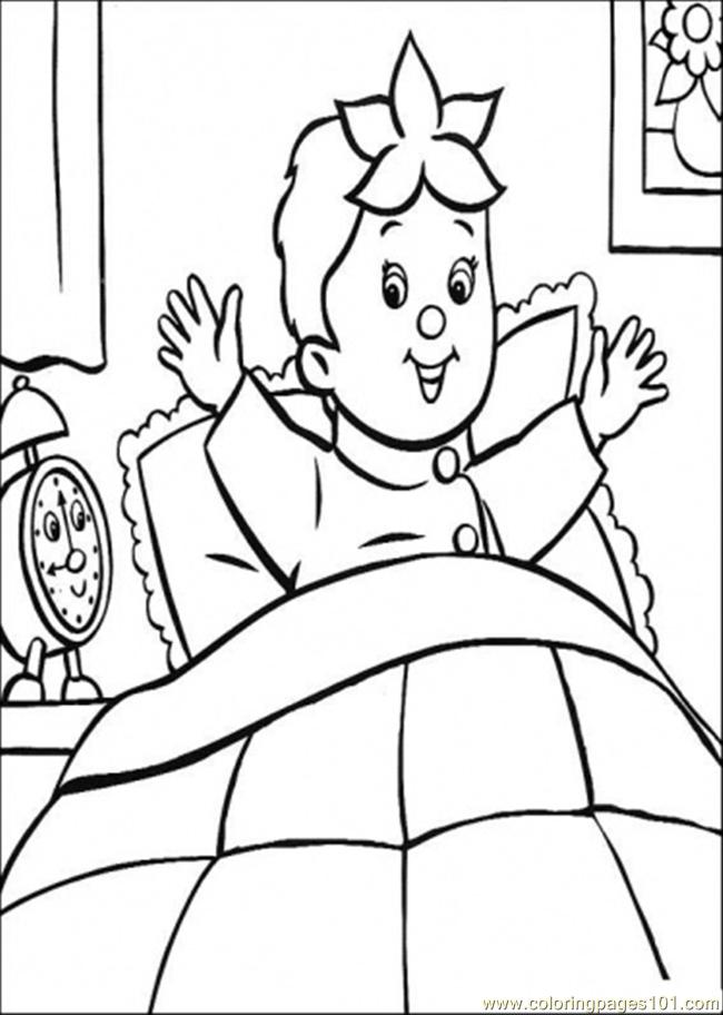 waking up coloring pages - photo #2