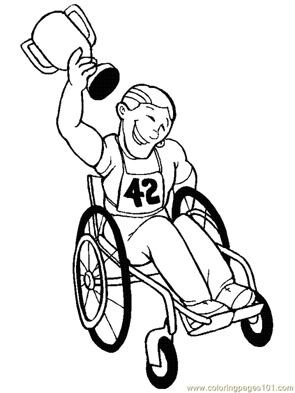 athlete coloring pages