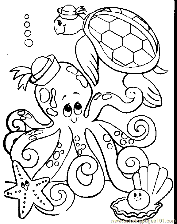printable coloring pages octopus - photo #23