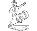 Acrobat Coloring Page 04