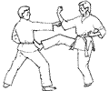Boxing Judo Karate Coloring Page 02