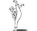 Boxing Judo Karate Coloring Page 17