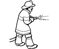 Fireman Coloring Page 09