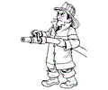 Fireman Coloring Page 20
