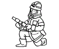 Fireman Coloring Page 24