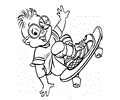 Skateboarding Boy Coloring Pages 7 Com