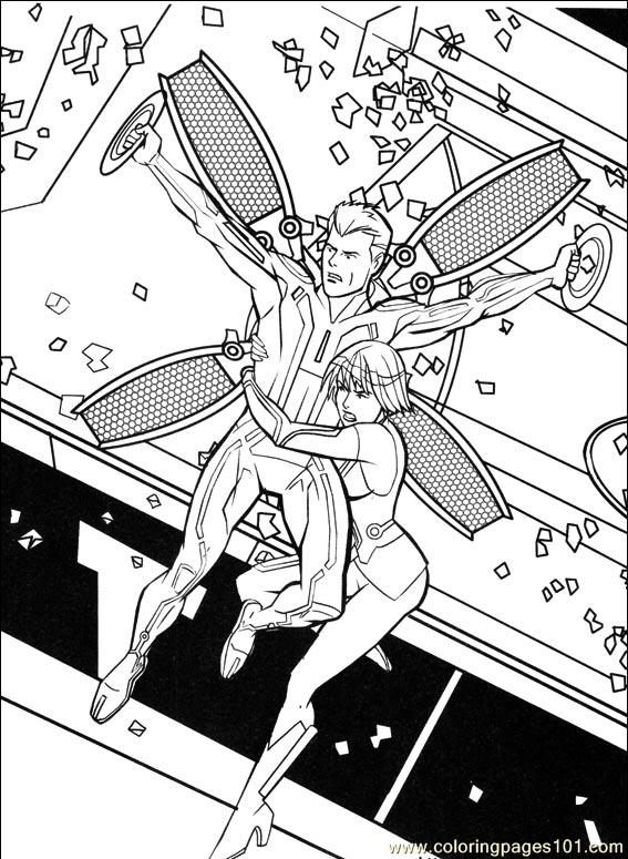 Coloring Pages Tron 09 (Cartoons > Others) - free printable coloring