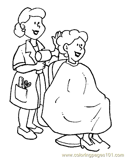 occupation coloring pages - photo #21