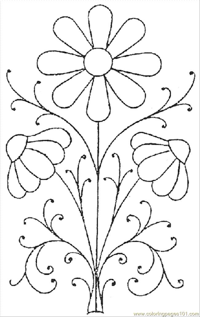 flower patterns for kids. Free Paper Flower Pattern
