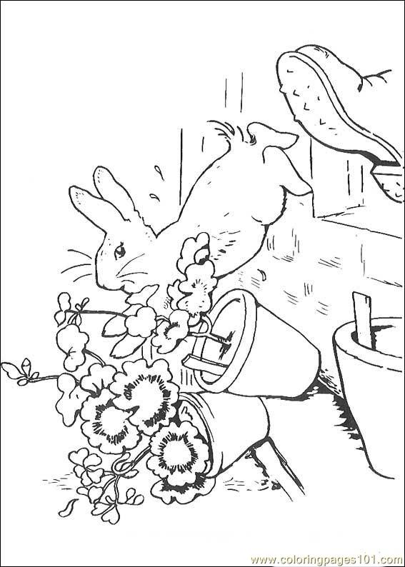 Coloring Pages Peter Rabbit06 (Cartoons > Peter Rabbit) - free