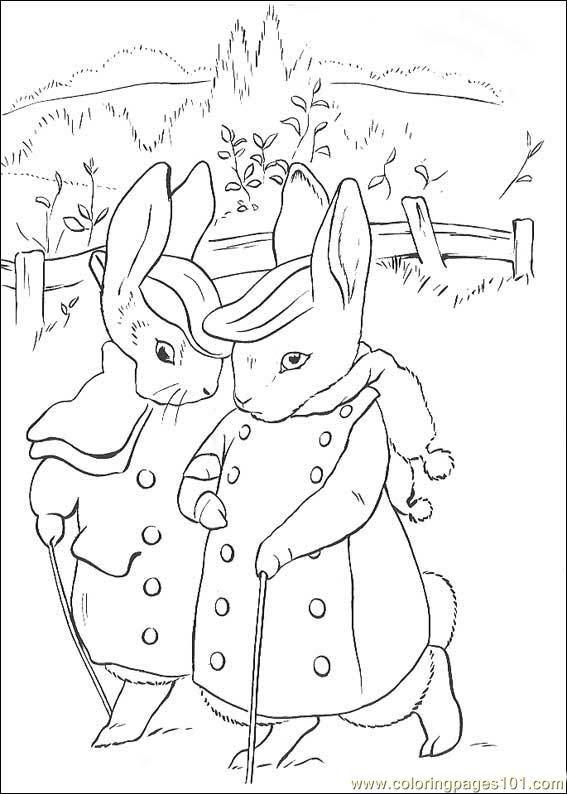 Coloring Pages Peter Rabbit29 (Cartoons > Peter Rabbit) - free