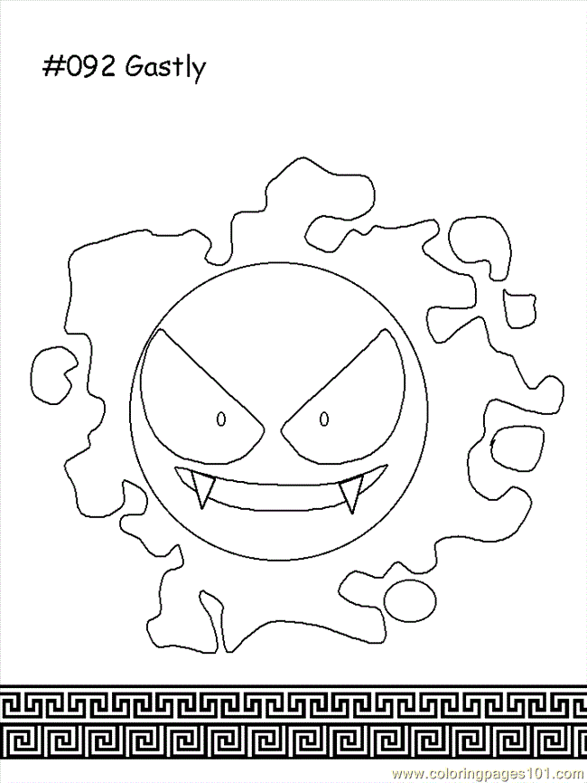 10 Gastly Pokémon Coloring Pages: Unleash Your Artistic Prowess with the Eerie Ghost Type