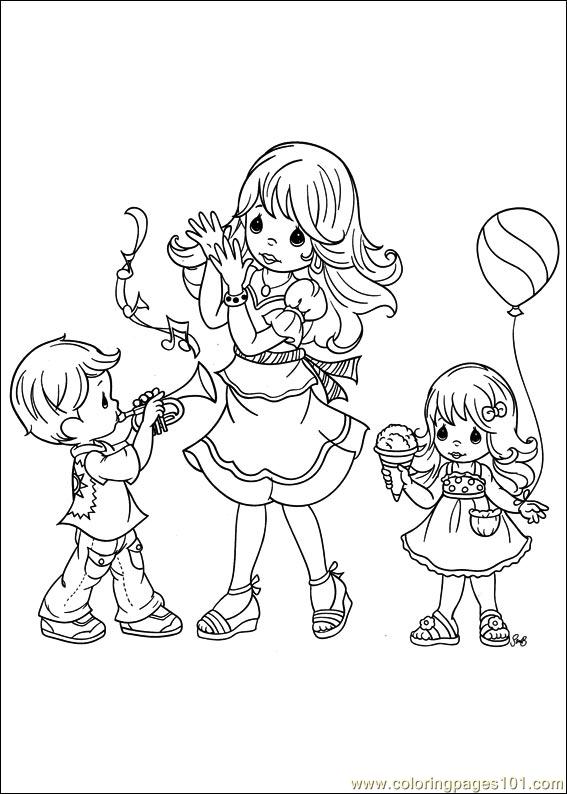 Coloring Pages Precious Moments 57 (Cartoons > Precious moments) - free