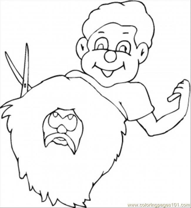 hairdresser coloring pages - photo #13