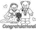 Congradsweddingbearsbw