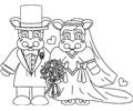 Weddingcowsbw