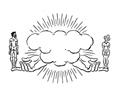 Adam And Eve In Gods Hands