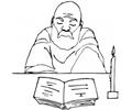 Old Monk Reads The Bible