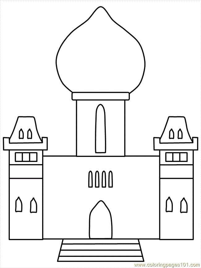 Coloring Pages Royalti Palace (Peoples > Royal Family) - free printable