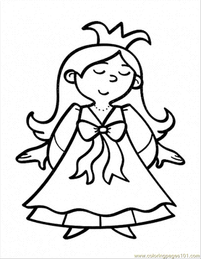 Coloring Pages Pretty Girl (Peoples > Royal Family) - free printable ...