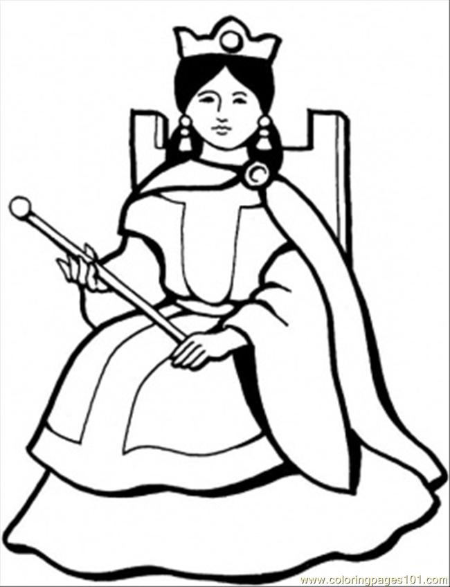 queen printable coloring pages - photo #1