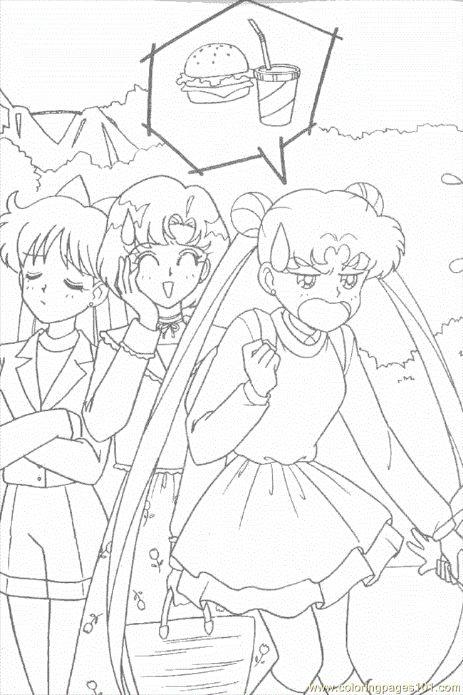 sailor moon coloring pages online free - photo #40