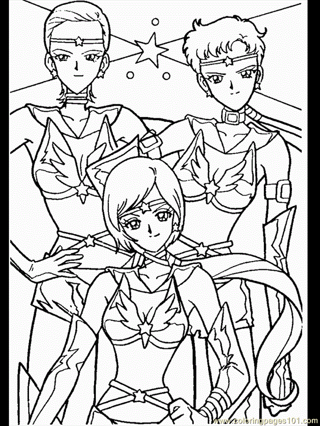 sailor moon coloring pages online free - photo #27