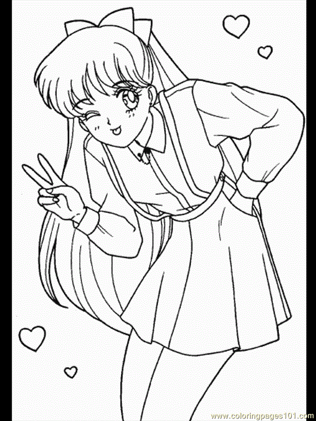 sailor moon all sailor scouts coloring pages - photo #6