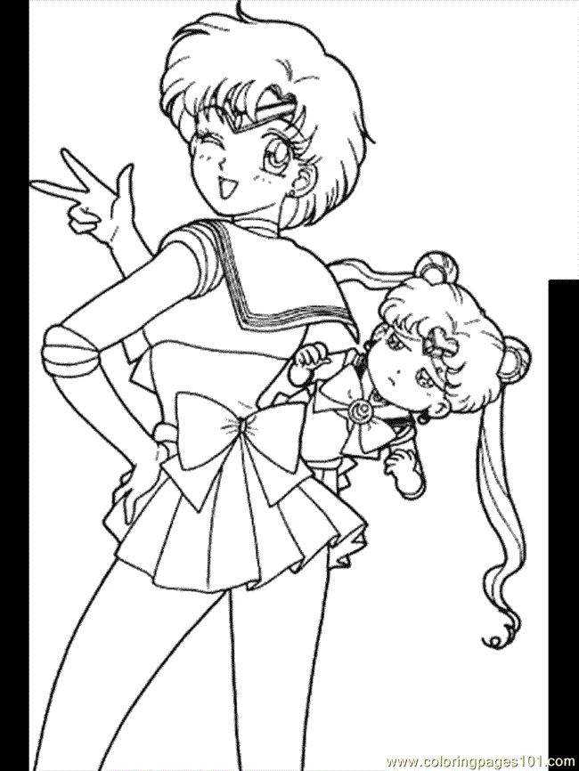 sailor moon coloring pages online free - photo #28