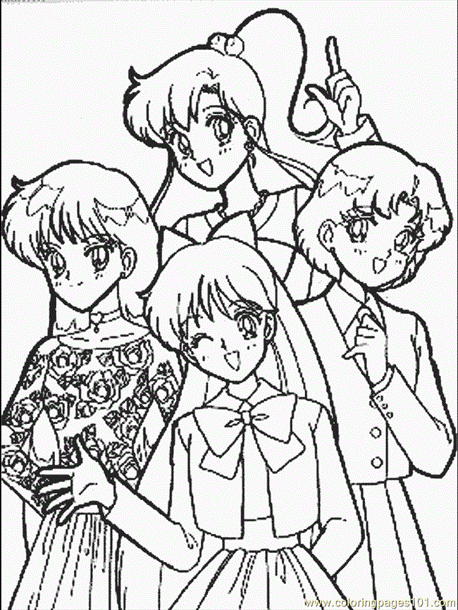 sailor moon coloring pages online free - photo #50