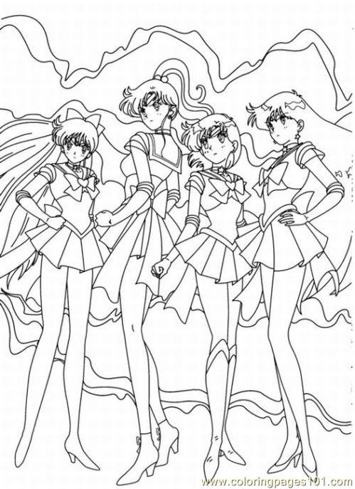 Coloring Pages Sailor Moon4 (cartoons > Sailor Moon) - Free Printable 