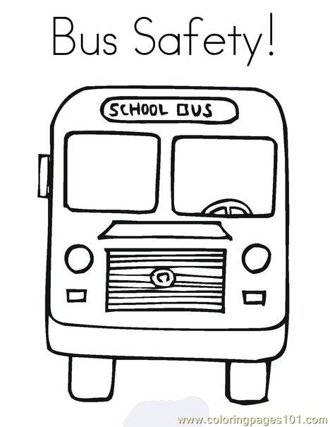 Coloring Pages Bus Safety Education School Free Printable 