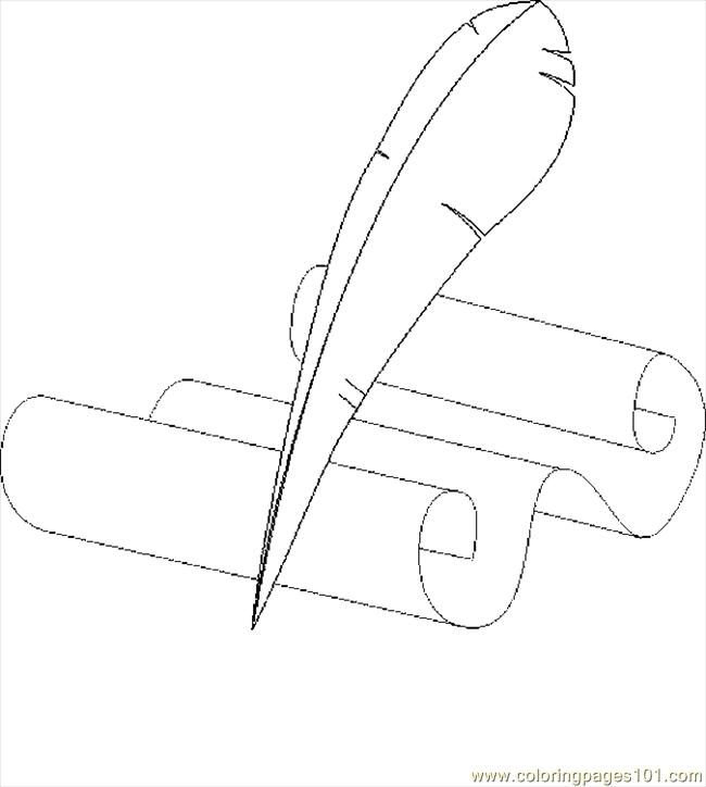quill coloring pages - photo #8