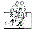 Walking On Beach