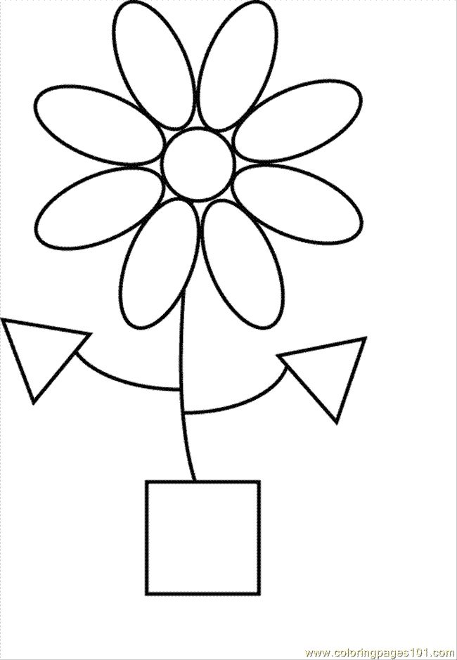 Coloring Pages Shape Coloring Page 16 Education Shapes Free