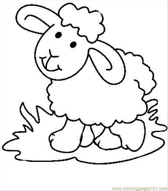 Coloring Pages Sheep7 (Animals > Sheeps) - free printable coloring page