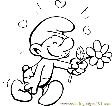 Smurf Coloring Pages on Free Printable Coloring Page Smurfs Coloring Page 01  Smurfs
